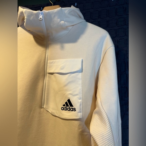 NWT! Adidas Designed for Gameday Hoodie Men Size M HN0408 Wonder White - Picture 8 of 16